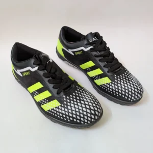 Premium Black & Neon Football Grippers UK 10 / EU 44