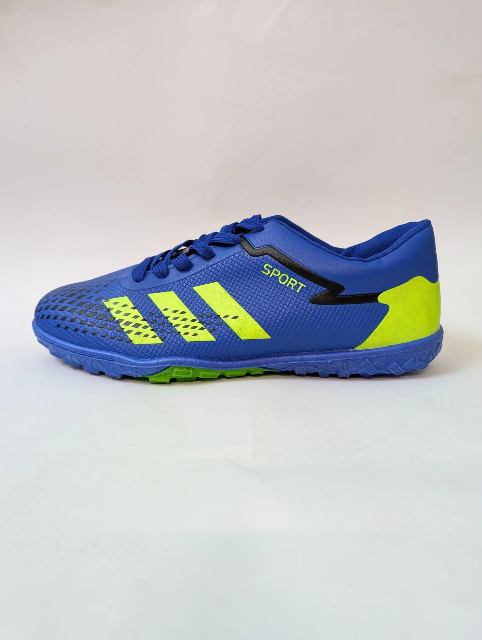 Premium Blue Neon Turf Football Shoes UK 9 / EU 43 - Image 2