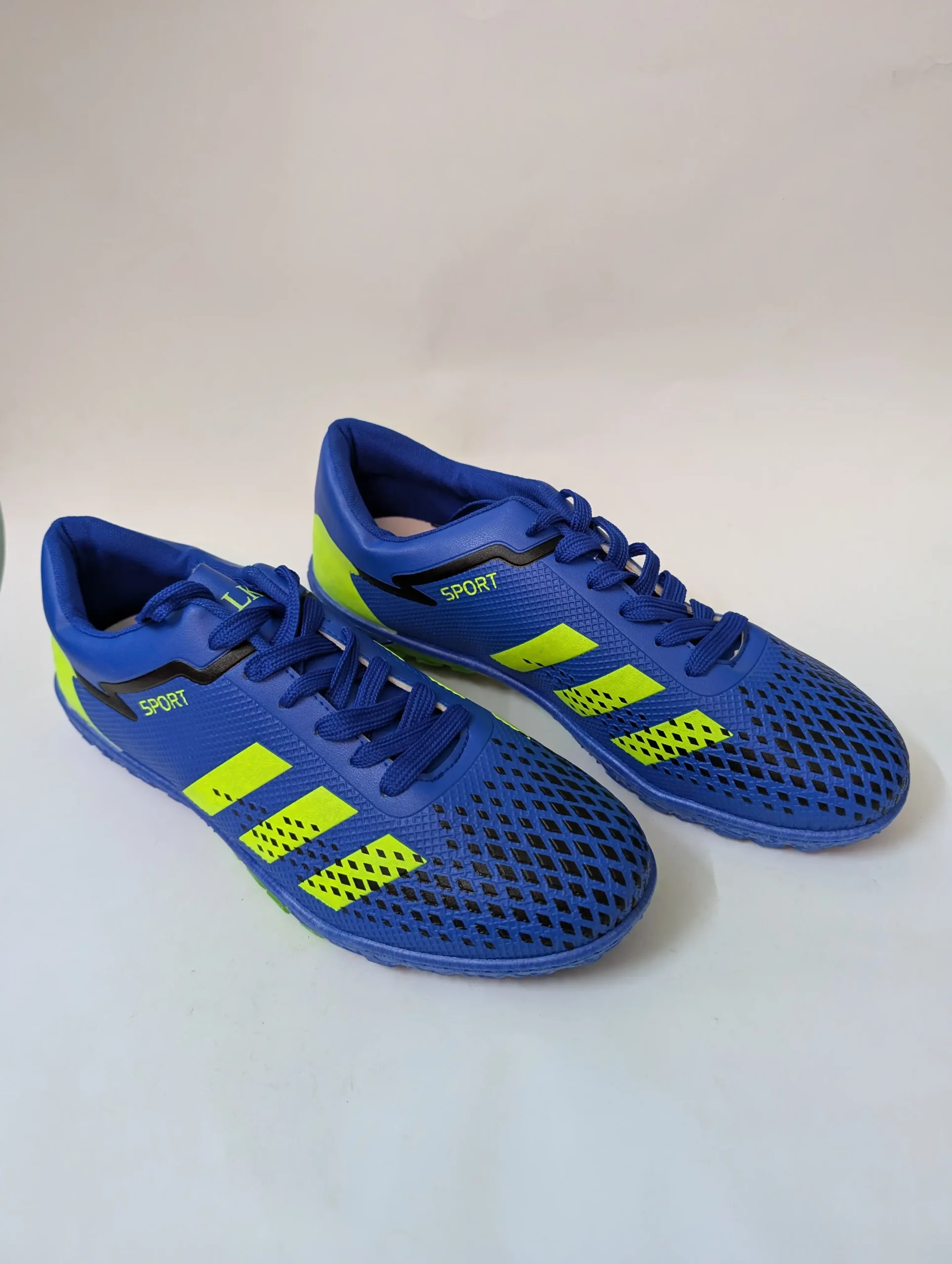 Premium Blue Neon Turf Football Shoes UK 9 / EU 43