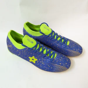 Messuba Football Boots – Blue/Neon Green – Size 43