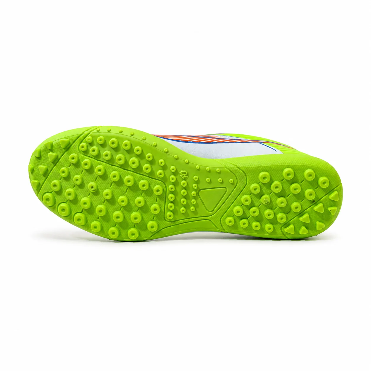 Neon Green & Orange Football Gripper Shoes Size 42 - Image 2