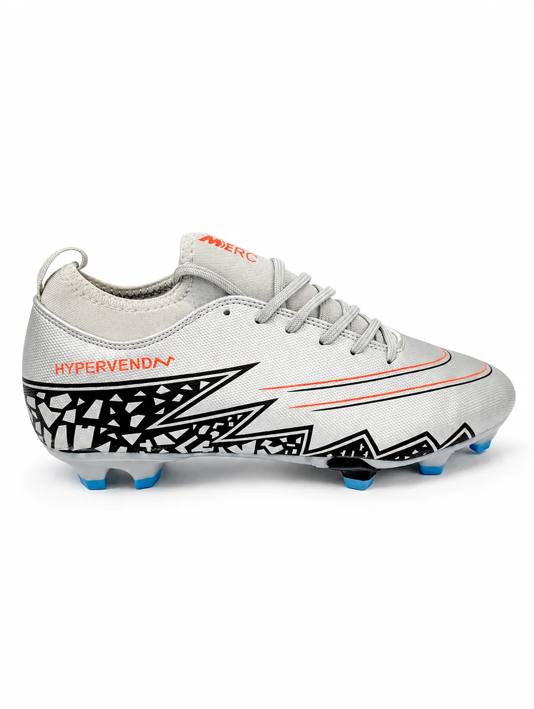 Product Title: Imported Silver MAS Football Cleats – Size 42