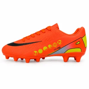 Imported Orange & Black Football Shoes – Size 41