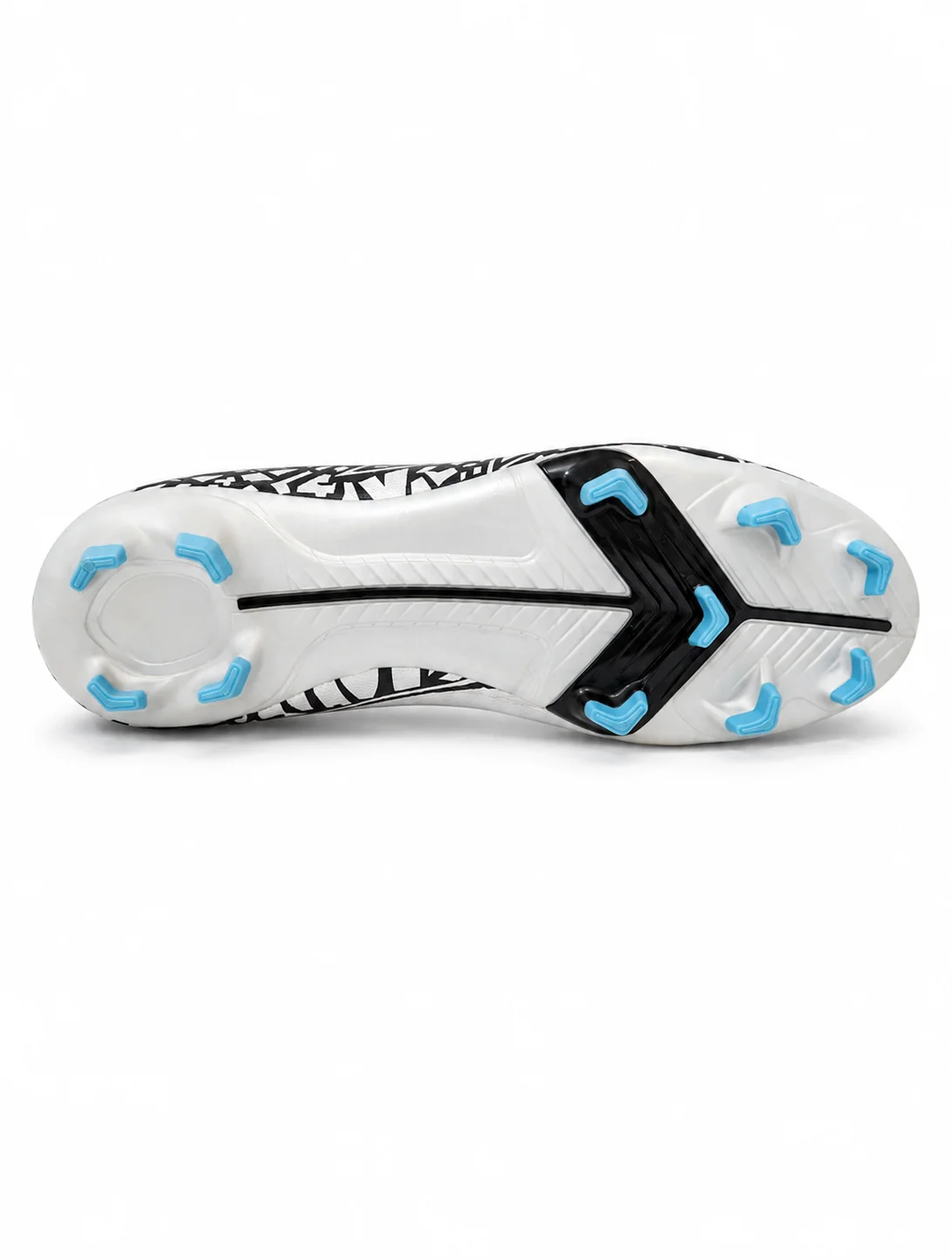Product Title: Imported Silver MAS Football Cleats – Size 42 - Image 2
